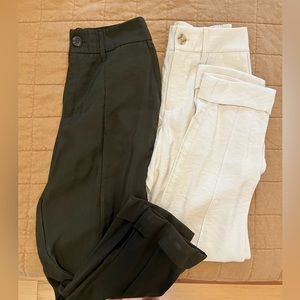 *TWO* High Rise Slim Fit Ankle Casual Work pants
